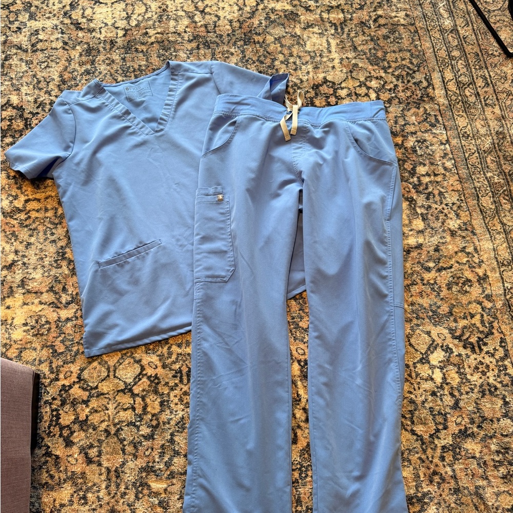Figs Ceil Scrub Top and Pants Set